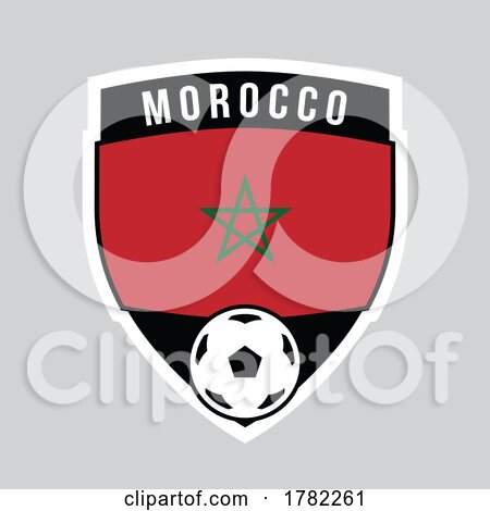 Morocco Shield Team Badge for Football Tournament by cidepix