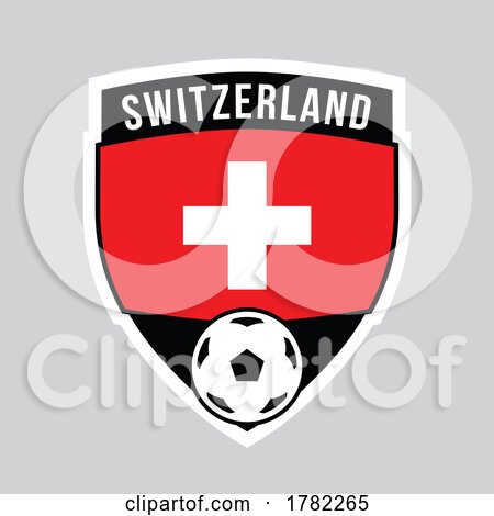 Switzerland Shield Team Badge for Football Tournament by cidepix