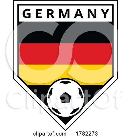 Germany Angled Team Badge for Football Tournament by cidepix