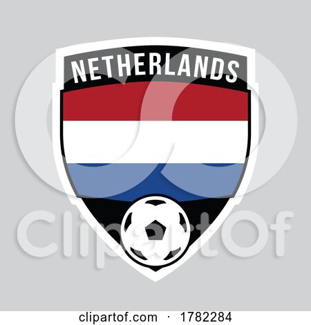 Netherlands Shield Team Badge for Football Tournament by cidepix