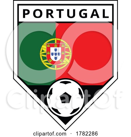 Portugal Angled Team Badge for Football Tournament by cidepix