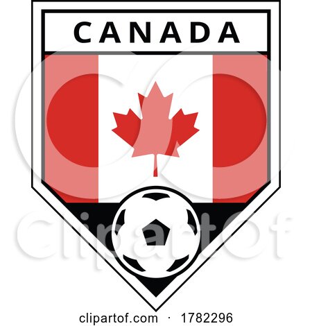 Canada Angled Team Badge for Football Tournament by cidepix