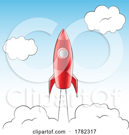 Launching Red Rocket and Sky by cidepix