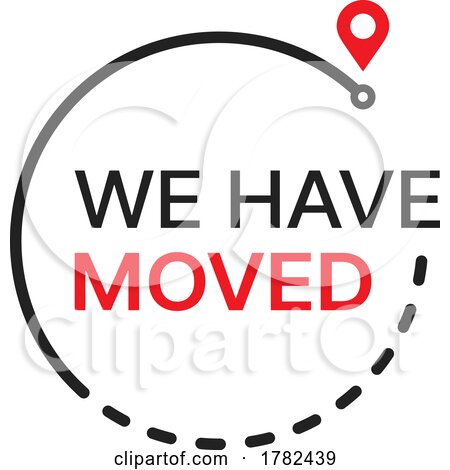 We Have Moved Design by Vector Tradition SM
