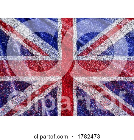 Union Jack Flag Background with Glitter Effect by KJ Pargeter