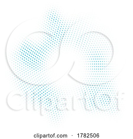Abstract Background with a Blue Halftone Dot Design by KJ Pargeter