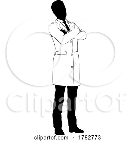 Scientist Engineer Professor Man Silhouette Person by AtStockIllustration