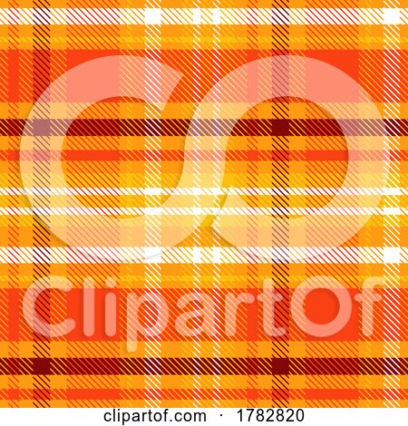 Plaid Style Pattern Background in Halloween Colours by KJ Pargeter