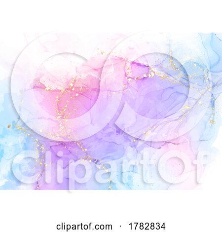 Elegant Hand Painted Alcohol Ink Background by KJ Pargeter