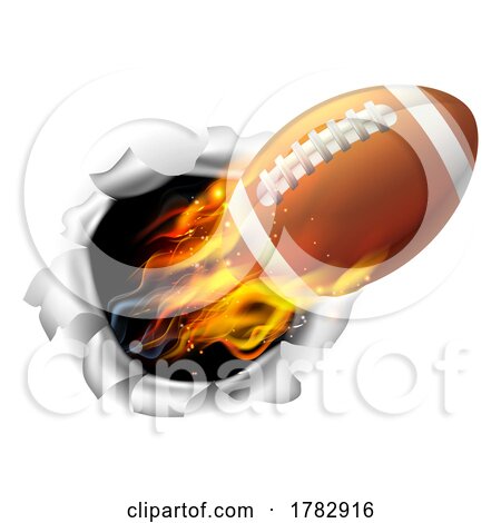 Flame Hole American Football 2022 B2 by AtStockIllustration