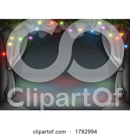 Christmas Stage Background by dero