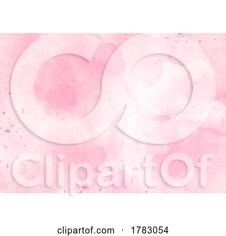 Detailed Hand Painted Pink Watercolour Background by KJ Pargeter