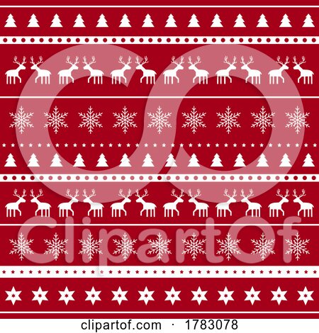 Christmas Pattern Background by KJ Pargeter