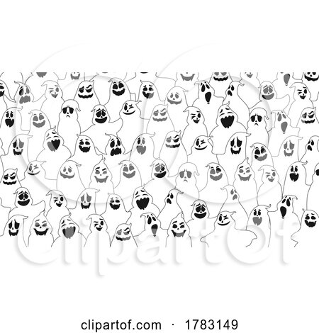 Halloween Ghost Background by Vector Tradition SM