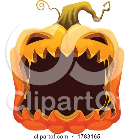 Halloween Pumpkin with an Open Mouth by Vector Tradition SM