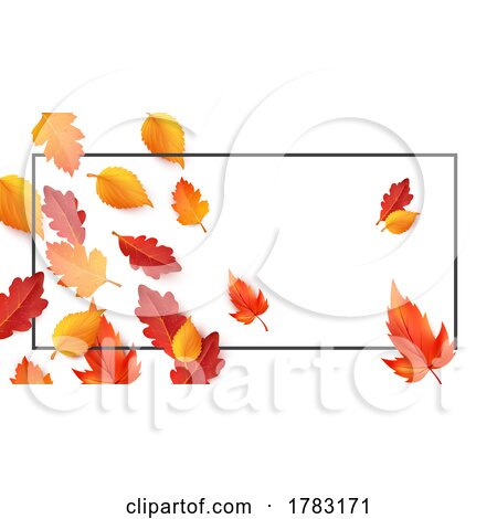Autumn Leaf Frame by Vector Tradition SM