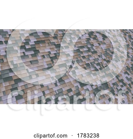 3D Geometric Abstract Twist Background by KJ Pargeter