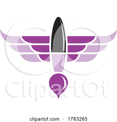 Purple Winged Paintbrush by Lal Perera