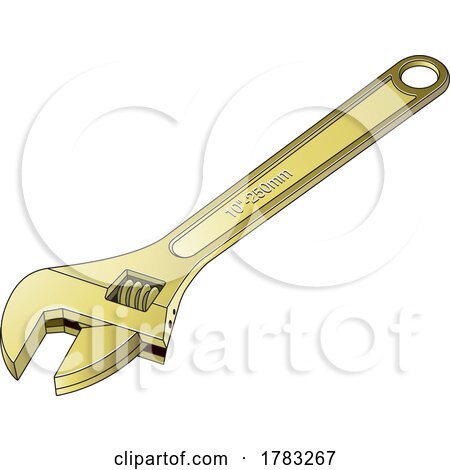 Brass Adjustable Wrench by Lal Perera