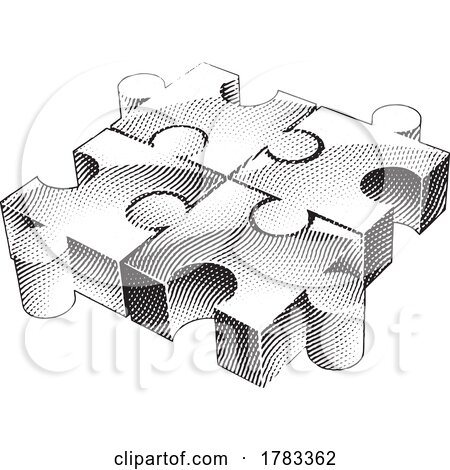 Scratchboard Engraved Jigsaw Puzzle by cidepix