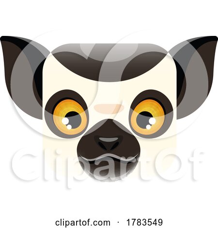 Square Faced Lemur by Vector Tradition SM