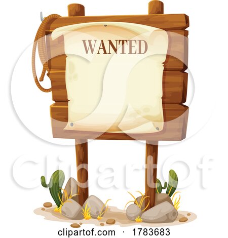 Wanted Sign by Vector Tradition SM