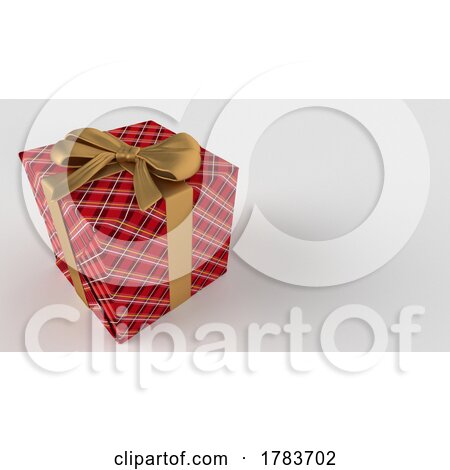 Plaid Christmas Gift Box by KJ Pargeter