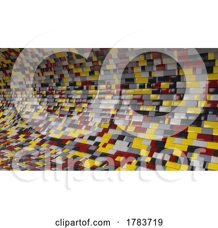 3D Geometric Abstract Twist Background by KJ Pargeter