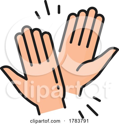 Hands High Fiving by Vector Tradition SM