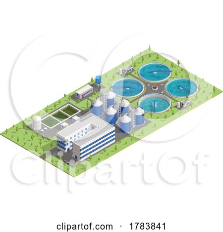 3d Sewage Water Treatment Plant by Vector Tradition SM