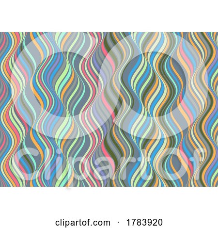Abstract Design Background with Coloured Waves by KJ Pargeter