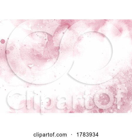 Hand Painted Pink Watercolour Background by KJ Pargeter