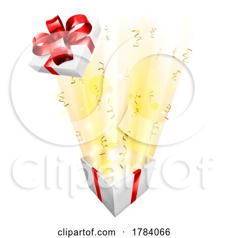Box Gift Surprise Explosion Prize Concept by AtStockIllustration