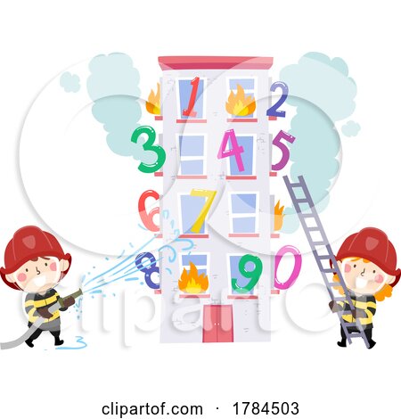 Fire Fighter Kids With a Number Building by BNP Design Studio