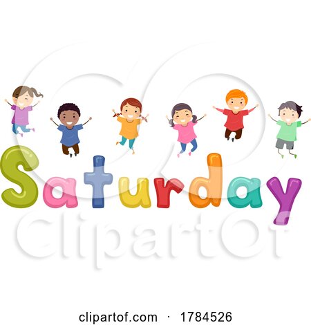 Children With the Word Saturday by BNP Design Studio