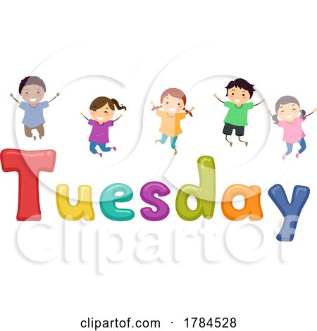 Children With the Word Tuesday by BNP Design Studio