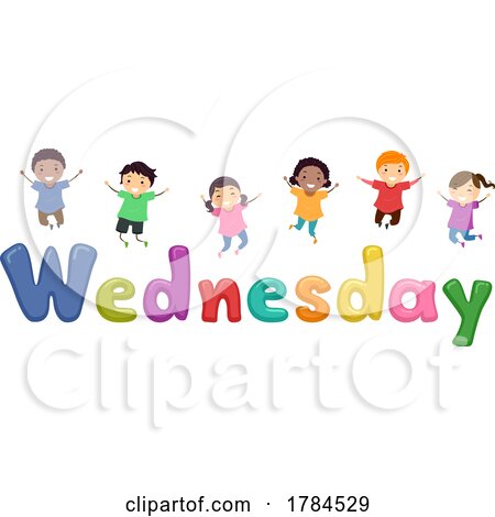 Children With the Word Wednesday by BNP Design Studio