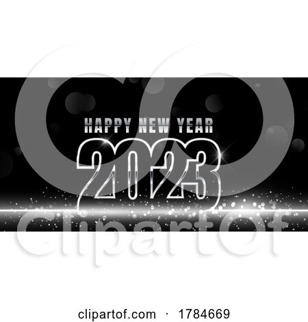 Modern Happy New Year Banner Design by KJ Pargeter