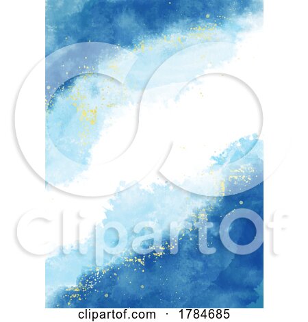 Winter Themed Hand Painted Watercolour Background by KJ Pargeter