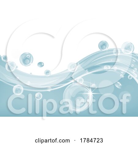 Water Splash Soap Border Frame Bubble Background by AtStockIllustration