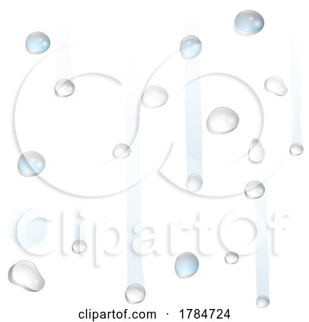 Rain Drops Drops Drips Water Droplets Background by AtStockIllustration