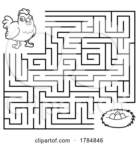 Maze of a Chicken to a Nest by Hit Toon