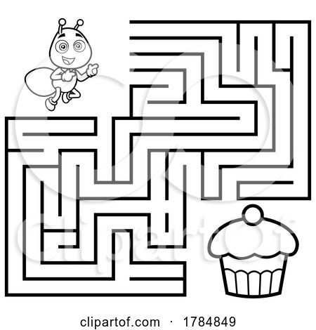 Maze of an Ant to a Cupcake by Hit Toon