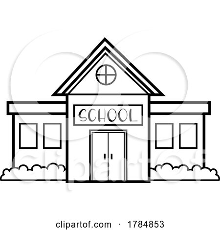 Cartoon School Building by Hit Toon