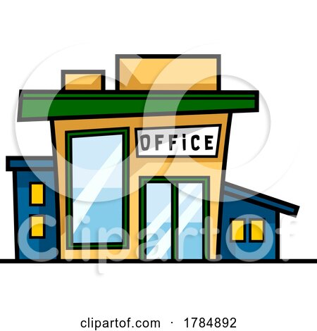 cartoon post office building