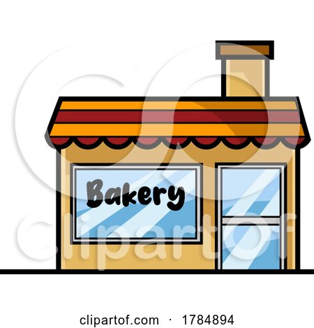 Cartoon Bakery Building by Hit Toon