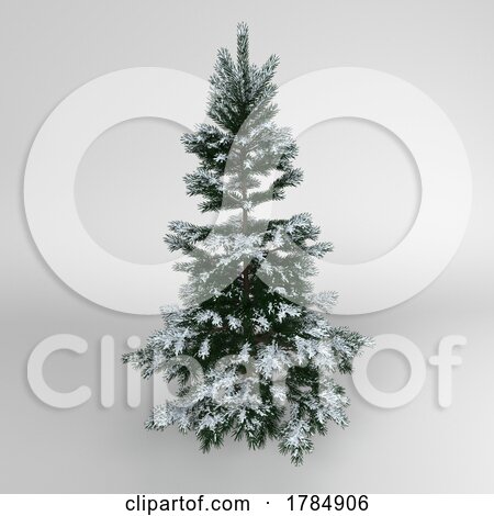 Snowy Christmas Tree by KJ Pargeter