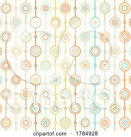 Wallpaper Background with a Retro Styled Pattern by KJ Pargeter