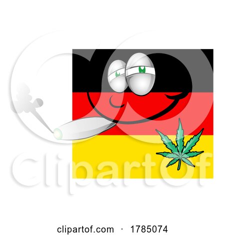 German Flag Smoking Pot by Domenico Condello