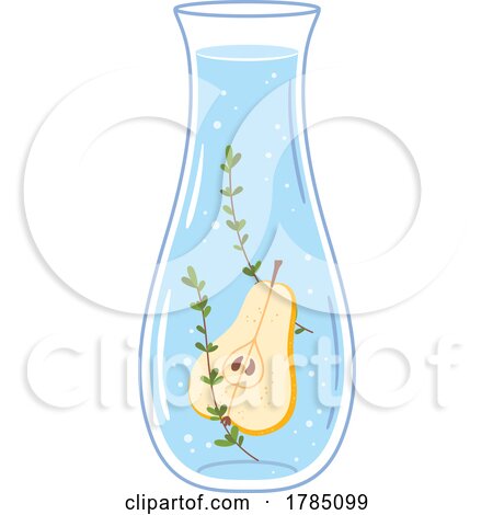 Water Pitcher with Pear and Thyme by Vector Tradition SM